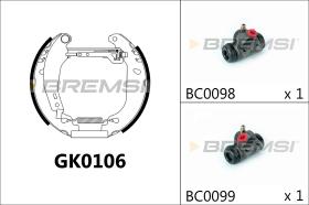 Bremsi GK0106 - BRAKE PADS