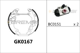 Bremsi GK0167 - BRAKE PADS