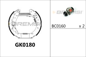 Bremsi GK0180 - BRAKE PADS