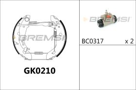 Bremsi GK0210 - BRAKE PADS