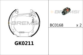 Bremsi GK0211 - BRAKE PADS