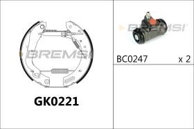 Bremsi GK0221 - BRAKE PADS