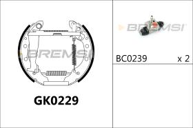 Bremsi GK0229 - BRAKE PADS