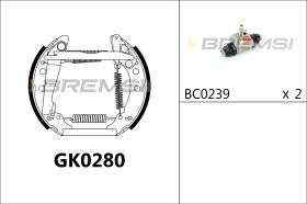 Bremsi GK0280 - BRAKE PADS