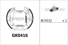 Bremsi GK0416 - BRAKE PADS