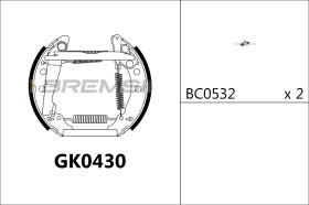 Bremsi GK0430 - BRAKE PADS